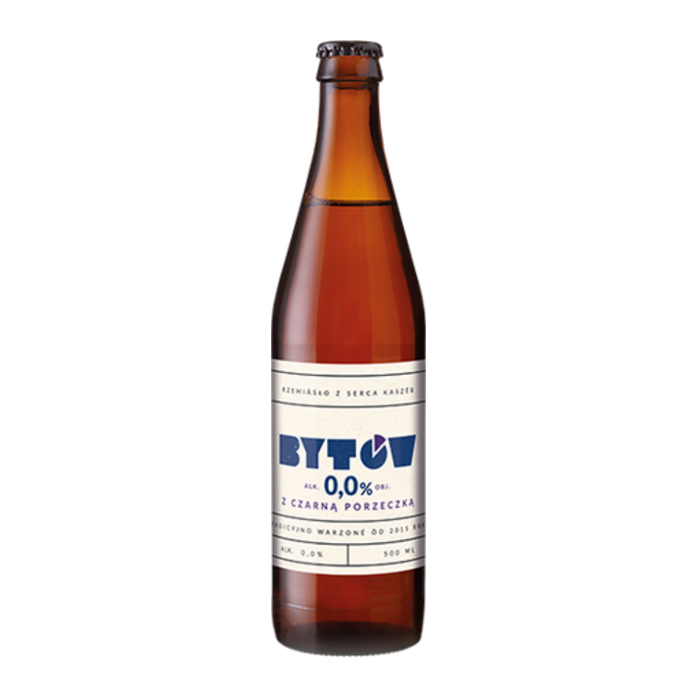 Piwo Bytów z czarną porzeczką 0% 500 ml