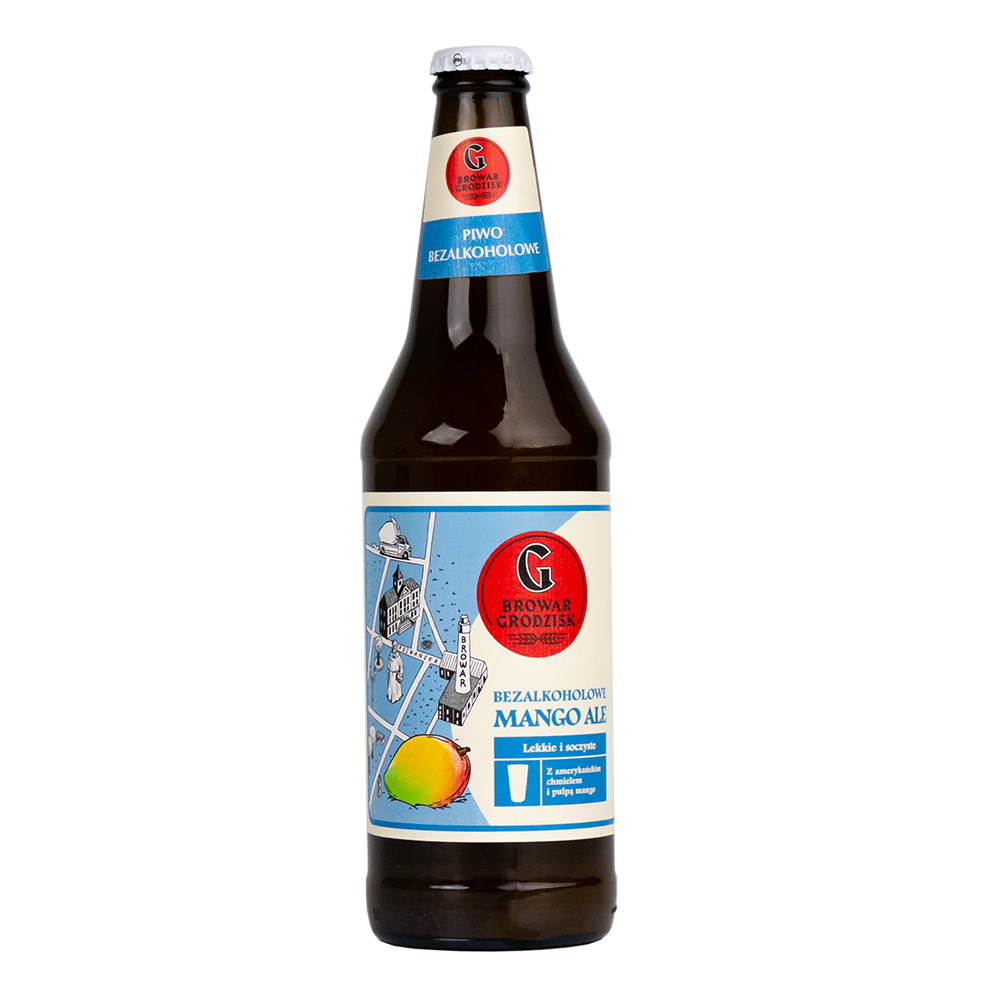 Piwo Grodziskie Bezalkoholowe Mango Ale 0,5% 500 ml