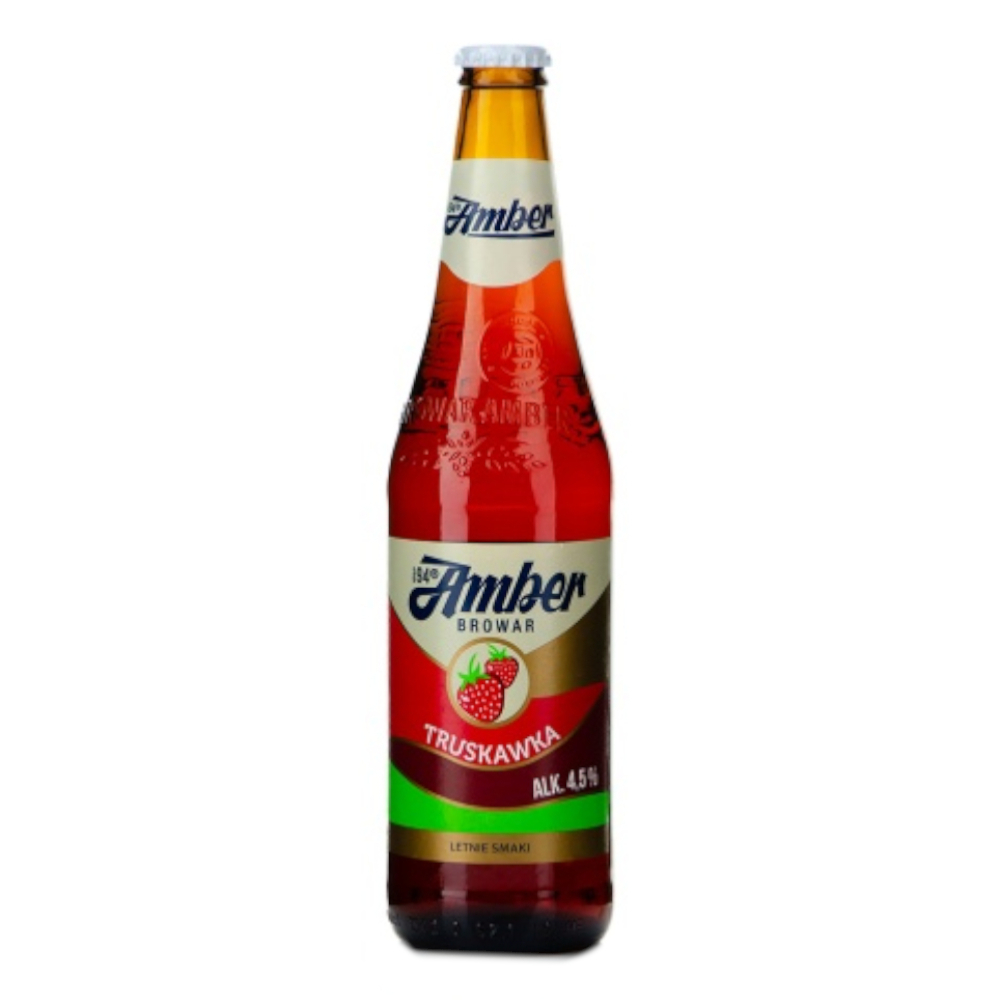Piwo Amber Truskawka 4,5% 500 ml